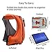 Rrtizan Adult Inflatable Swim Vest Life Jacket for Snorkeling,Suitable for 80-220lbs (Orange) ¡­