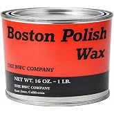 Boston Polish Amber Paste Wax - Hard Finish Surface Protection Wax, 16 oz
