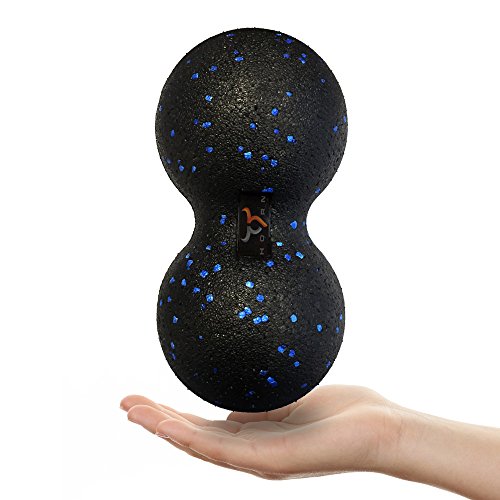Twin-Ball Foam Roller Extra Firm Blue Speckles