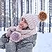 Tatuo 16 Pieces Faux Fur Pom Ball DIY for Hats Shoes Scarves Bag Pompoms Keychain Charms Knitting Hat Accessories(Black, Gray, Brown, White, Natural)