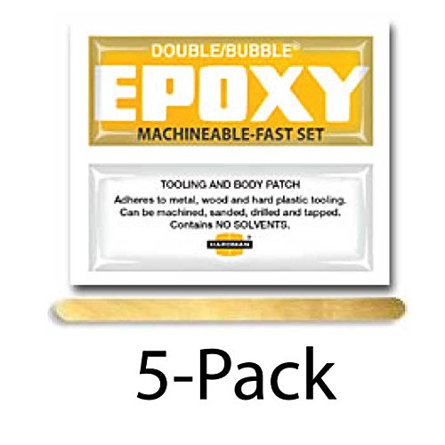 Hardman Double Bubble Yellow Machinable Epoxy 5 Packs (#04002)