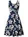 FENSACE Womens Sleeveless Summer Casual Plus Size Dress, Navy Blue, Medium