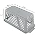 Doryh Plastic Baskets for Organizing, Grey, Set of 4