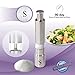 Salt Grinder: Thumb Push Pump and Grind Salt Mills by Alpha Armour, Seasoning and Spice Tools, Stainless Steel