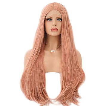 Amazon Com 26 Pink Lace Front Wigs For Party Fashion Cute Baby