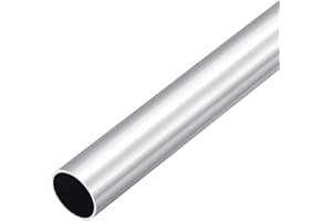 DMiotech (25mm OD x 22mm ID) 6061 Aluminum Round Tube 300mm Length Industry Metal Tubing for Machinery Frame Construction DIY Projects
