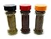 Nakpunar 8 pcs Glass Spice Jars with Black Lids - Shaker Dispenser and Pour Caps With Hot Seal