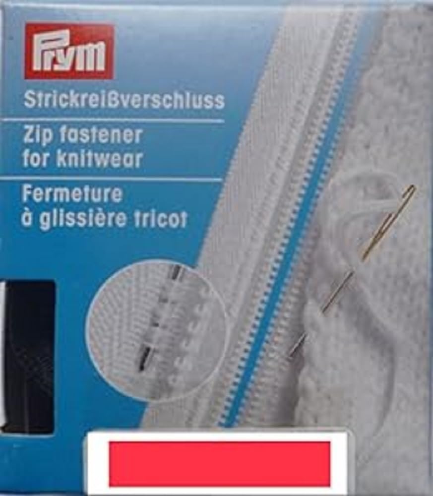 Prym Divisible Zipper, Red, One Size