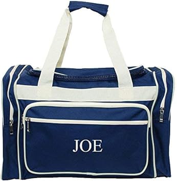 navy blue duffle bag