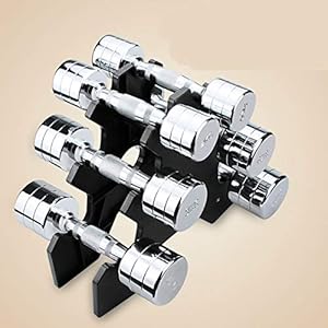 pure steel small dumbbell men’s electroplating dumbbell 4 kg 6KG 8kg kg pair women’s training arm Pair of muscle arms for household use 6 kg (3 kg X2 only) Pure steel dumbbells