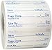 Dissolvable Food Storage Shelf Life Labels for Food Rotation Use by Preparation Stickers Prep Date 1 x 2 Inch 500 Adhesive Stickers