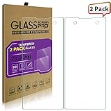 [2-Pack] Sony Xperia XA1 Tempered Glass, Zeking 0.33mm 2.5D Edge 9H Hardness [Anti Scratch][Anti-Fingerprint] Bubble Free, Lifetime Replacement Warranty