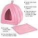 Cat House - Indoor Bed with Removable Foam Cushion - Pet Tent for Puppies, Rabbits, Guinea Pigs, Hedgehogs, and Other Small Animals by PETMAKER (Pink)