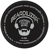 Beardilizer  Beard Growth Conditioner And Softener Cream - Hypoallergenic Formula - Sandalwood - 4 oz