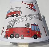 Fire Truck Night Light / Fire Truck Childrens Room Decor