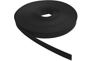Kable Kontrol Heat Shrink Tubing - 1/2” Inch - 50' Ft Long, Black Polyolefin - 2:1 Industrial Shrink Tube & Cable Sleeve for Electrical Wire Insulation - Rated for 600 V