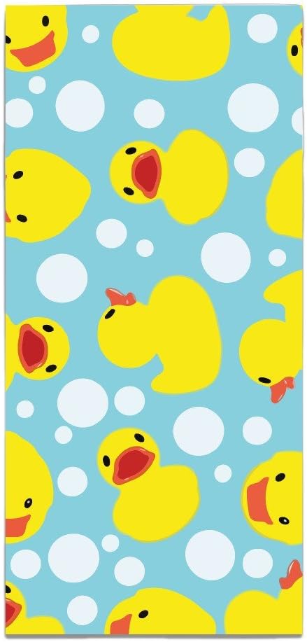 Rubber Duckies Print Polyester Velvet Bath Towels Face Towels 30*70CM