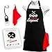 BBQ Aprons for Men with Pockets, Grill Master Apron for Men, Grilling Aprons, Barbeque Aprons, Fathers Day, Valentines Day, Birthday Gifts for Dad, Funny Chef Aprons for Men