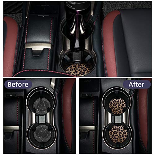 lifeegrn Car Coasters, Car Cup Holder Coasters, 2.76 Inches Car Coasters for Cup Holders, Anti Slip Removable Universal… - Image 2