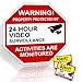 Video Surveillance Sign from Aluminum 12