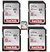 SanDisk 5-Pack Ultra 8GB Class 10 SDHC Memory Card Up to 40MB/s (SDSDUN-008G-G46)