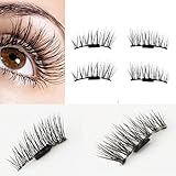 False Magnetic Eyelashes, Outtop Hot Sell Natural 3D Reusable Extension Eye Lashes for Dramatic Costume, 0.2mm Ultra Thin for Deep Set Eyes & Round Eyes Makeup Accessories (A)