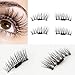 False Magnetic Eyelashes, Outtop Hot Sell Natural 3D Reusable Extension Eye Lashes for Dramatic Costume, 0.2mm Ultra Thin for Deep Set Eyes & Round Eyes Makeup Accessories (A)