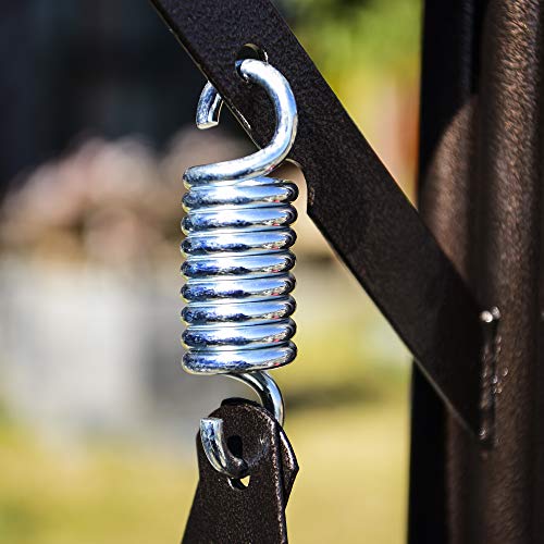 PURPLE LEAF Hollywoodschaukel 3 Sitzer Gartenschaukel mit Verstellbares Sonnendach Schaukel Sonnenbeständig, Beige – Bild 6