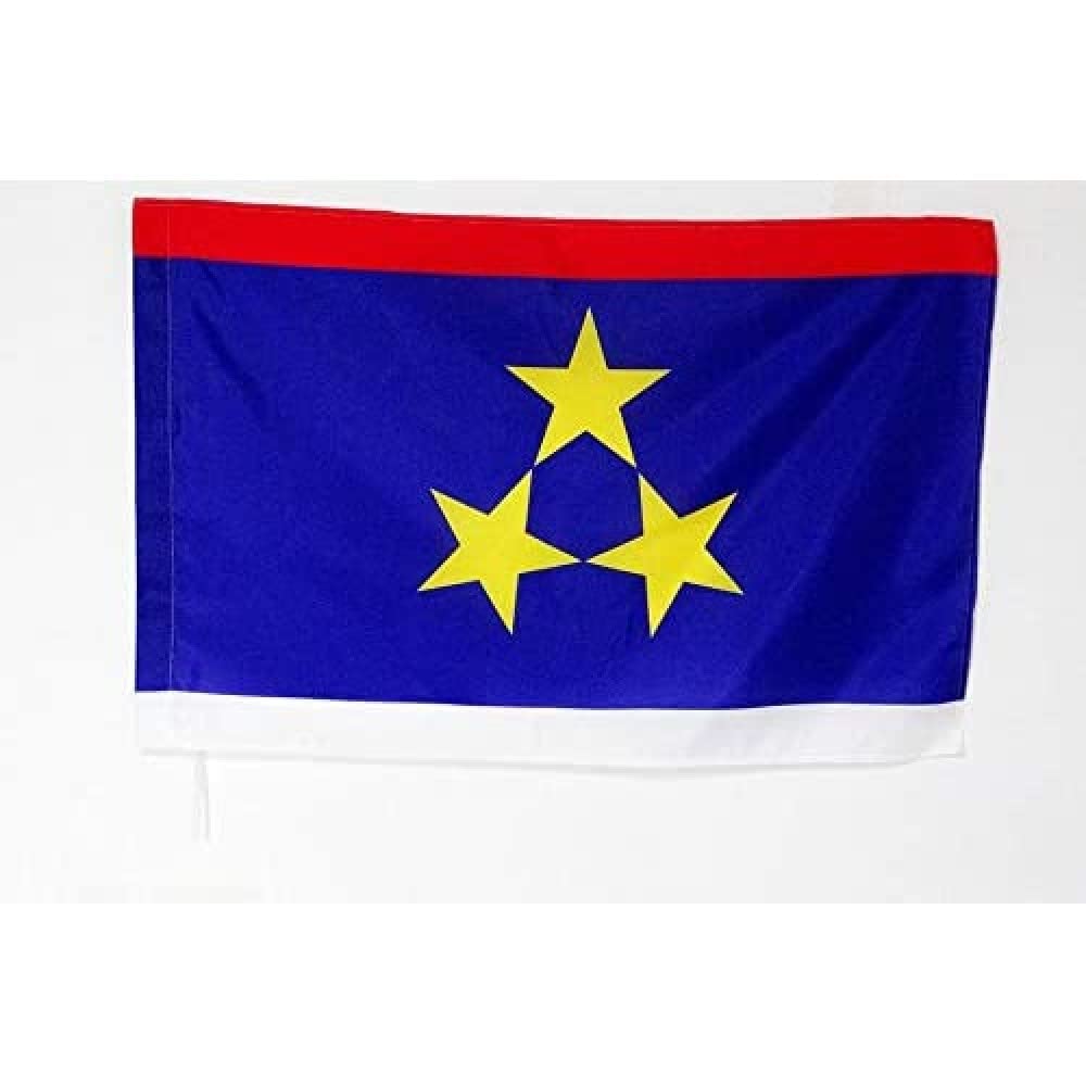 AZ FLAG - Autonomous Province of Vojvodina Flag - 2x3 Ft - Vojvodina Banner with Sleeve - 100% Polyester - Fade Resistant - Vivid Colors - 2' x 3' Feet - 90x60 Cm