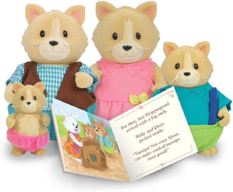Li’l Woodzeez - Animal Figurines - Toy Cat - Collectible Figurines - Figurine Playset for Kids - 3+ Years- The Whiskerelli Cats