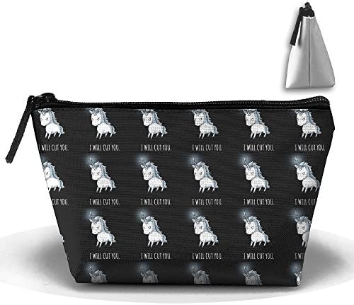Stabby The Unicorn I Will Cut You Zipper Closure Pouch Travel Multi-functional Cosmetic Bags