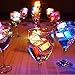 (12 Pack) Multi Color Light-Up LED Ice Cubes,1.37 times 1.37 Inch Square with 8mode color Changing and Flashing Function – Multi Color Version