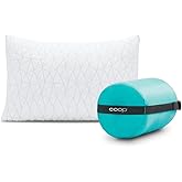 Coop Home Goods Original Travel and Camping Adjustable Pillow, Small Camping Pillow with Compressible Stuff Sack, Medium-Firm Memory Foam with Lulltra Washable Cover, CertiPUR-US Certified (19x13)