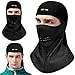 KINGBIKE Balaclava Ski Face Mask Windproof Waterproof Men Women Warm Hood Winter Masks Thermal Micro-polar Fleece for Cold Cycling Skiing Motorcycle Snowboard Tactical Hunting (Black)