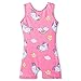 MYQFF Gymnastics Leotards for Girls Biketard Unitard Pink Toddler Kids Dance Leotard Unicorn Mermaid 2-9T