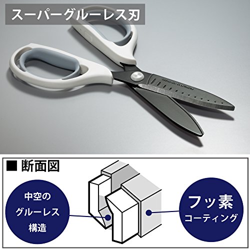 KOKUYO Scissors Aero fit SAXA WHITE(titanium glue-less blade) HASA-PT250W