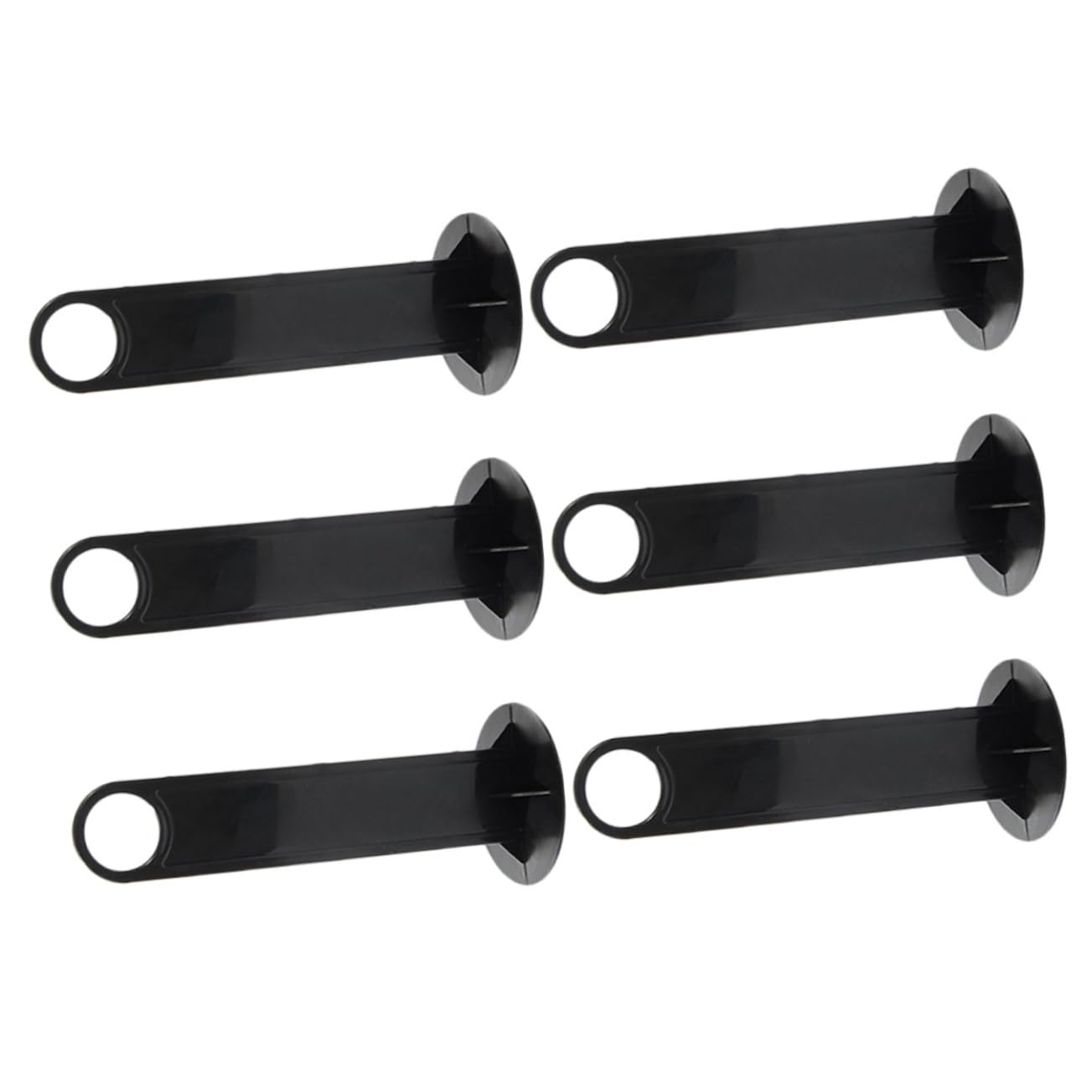 Soccer Cone Holder 6pcs Logo Dish Rack Signage Stand Black Stand Cone Holder Stand Pp Black Football Supplies Plastic Disc Cone Holders Sports Disk Plastic Sign Holder