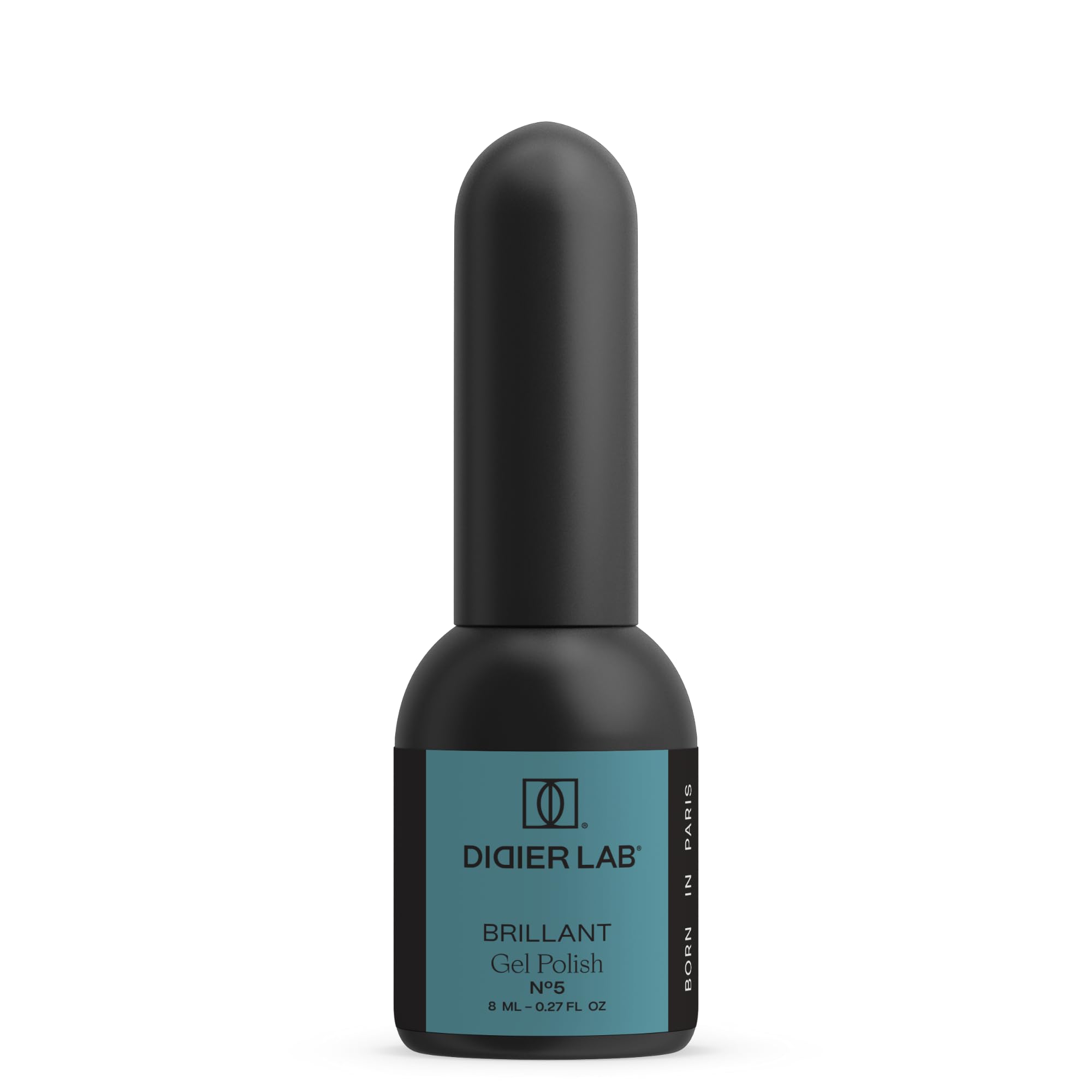 DIDIER LAB Premium Brillant No.05 Flash Gel Polish – Blue UV/LED Glitter Gel With Diamond Shine – Highly Pigmented Self-Levelling Varnish – Long-Lasting High Gloss Colour – Flash Shine Effect – 8ml