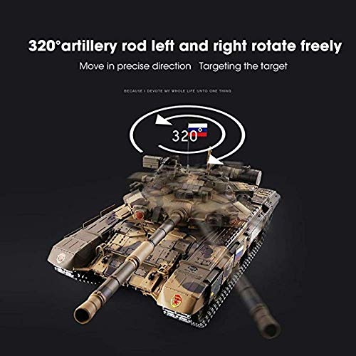 HSB Erwachsene Off-Road Crawler Panzer RC Panzer Upgraded russischen T90 Tank Fernbedienung Modell Tracks 1/16… – Bild 4