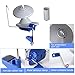 Yarn Ball Winder Swift Yarn Winder Easy to Set Up and Use Metal Handle and Tabletop Clamp with a Non-Slip Rubber Mat
