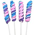 Mermaid Twisty Lollipops - 24 Unicorn Candy Suckers Individually Wrapped Bulk - Great for Mermaid Party Favors - Goodie Bags for Kids Birthday - Candy Bar