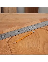 24" Buscador de Centro de Acero Inoxidable Regla por Peachtree Woodworking   pw1366