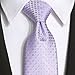 KissTies Lavender Wedding Ties Set Necktie + Pocket Square + Gift Box