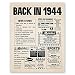 8x10 1944 Birthday Gift // Back in 1944 Newspaper Poster // 76th Birthday Gift // 76th Party Decoration // 76th Birthday Sign // Born in 1944 Print