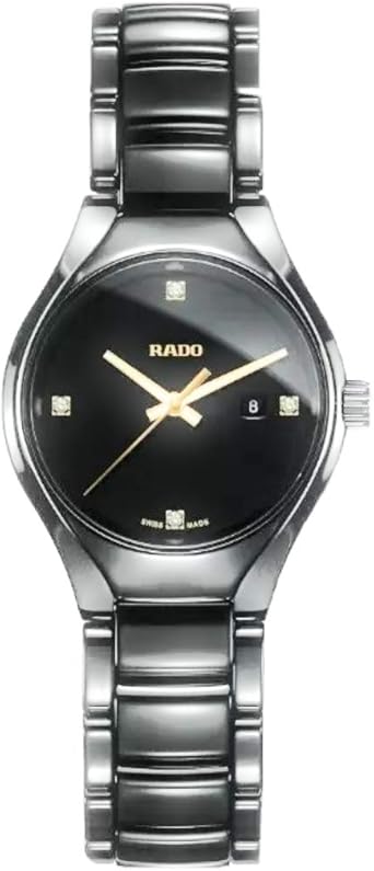 RADO RELOJ DE MUJER CUARZO CORREA Y CAJA DE CERÁMICA DIAL NEGRO R27059712