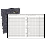 At-A-Glance 80-310-05 Recycled Four-Person Group Undated Daily Appointment Book, 8-1/2 x 11, Black