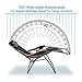 PHI VILLA XXL Oversized Padded Zero Gravity Chair, Foldable Patio Recliner, 30