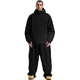 GSOU SNOW Women Ski Jacket and Pants Set Men Snowboard Jacket Baggy Snow Suit Waterproof Windproof Insulation Ski suit