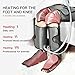 Evertone Foot and Leg Massager for Circulation with Knee Heat, Calf and Thigh Massager for Air Compression Calf Wraps Helpful for Muscle Fatigue, Gifts for Men/Women/Mother/Father/Family, Gray