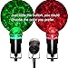 E-COM Kaleidoscope Spotlight Rotating Led Light Flame Lighting 2 Colors Switchable Led Magical Ball Light Waterproof for Home, Garden, Landscape, Trees, Party, Indoor, Outdoor Decor Lights(Red, Green)